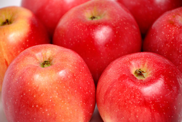 Background from red apples
