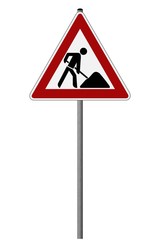 Schild - Baustelle