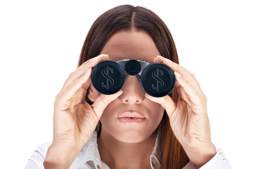 looking through binocular