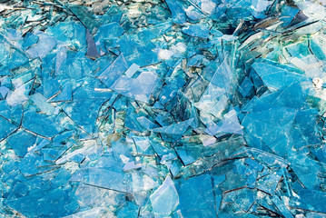 Broken multicolored glass background