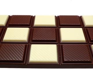 Black and white chocolate