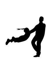 father rotate daughter vector