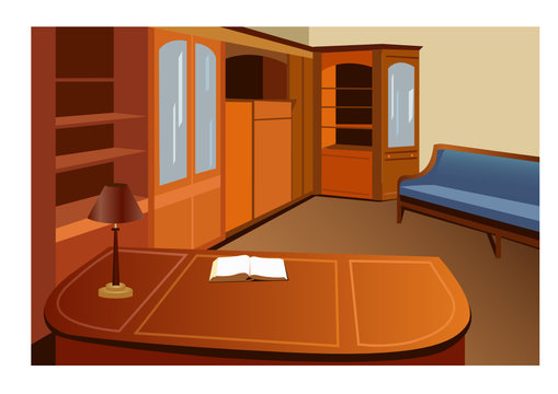 home library vector