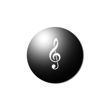 bouton noir cl&eacute; de sol