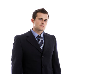 young businessman portrait isolated