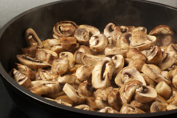Roasting mushrooms