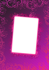 Illustration of pink wallpaper with copy-space