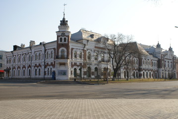 Fototapeta premium Old building of a museum in Russia