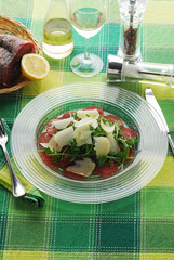 Bresaola rucola e grana - Antipasti della Lombardia