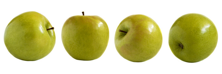 green apples isolated