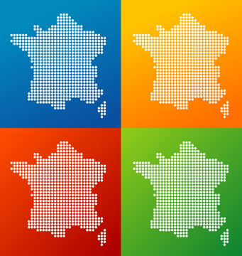 graphical map of France