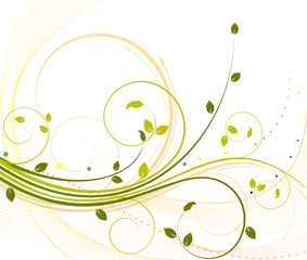 Fototapeta na wymiar Floral abstract artistic vector background.