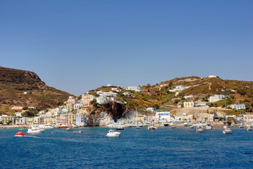 Fototapeta na wymiar Włochy Ponza domy wyspa