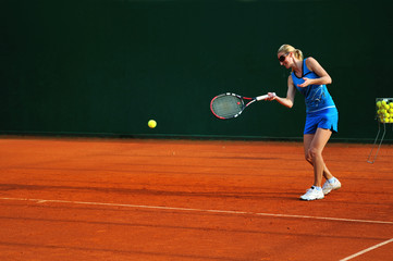 Fototapeta na wymiar tennis woman