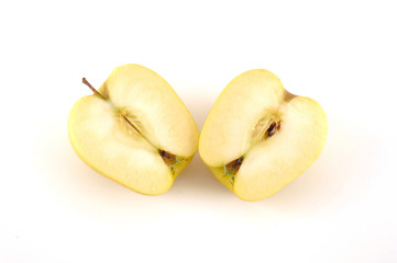 two half apple