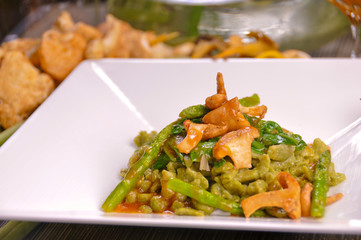 Sauteed Spinach Spelt Spaetzle