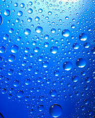 blue water drops background