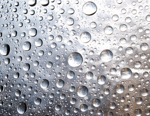 rain drops on a window.