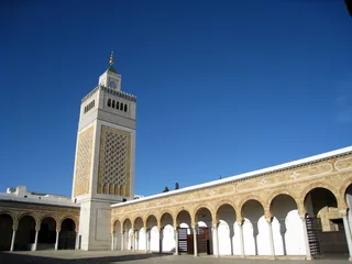 Fotobehang moskee van Tunis (Zitouna) © Lotharingia