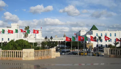 Fototapete Rund place du gouvernement à tunis © Lotharingia