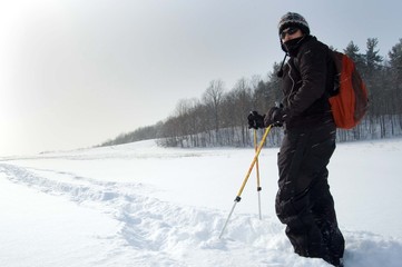 Back country skier