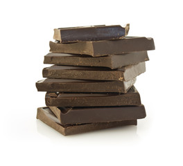 Pile of chokolate blocks