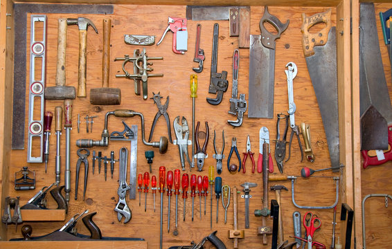 tools on the wall