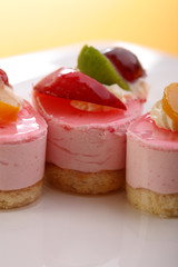 Valentine's day theme - Cake with fresh fruits