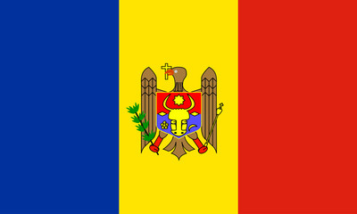 Fototapeta premium moldawien moldau fahne moldova flag