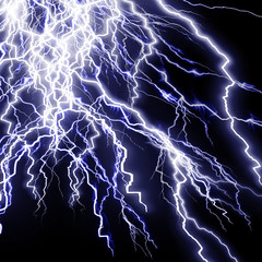 Intense lightning storm