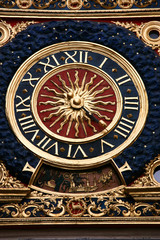 Rouen clock - Gros Horloge - obrazy, fototapety, plakaty