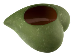 clay leaf shape flower bowl