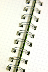 Notebook closeup shot