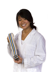 Professional physical therapist with a gait belt