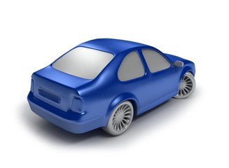 Fototapeta premium cyan car