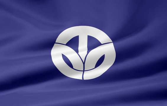 Flagge von Fukui - Japan