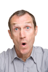 Visage et expression d'un homme