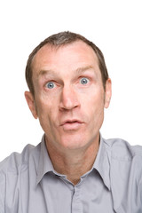 Fototapeta premium Visage et expression d'un homme