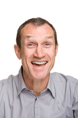 Visage et expression d'un homme