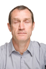 Fototapeta premium Visage et expression d'un homme