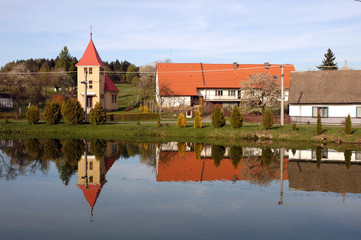 Obraz premium reflection on bottom level
