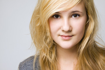 Naklejka premium young beautiful girl