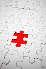 Piece missing from jigsaw puzzle