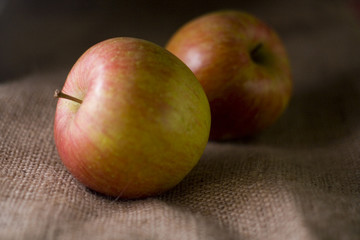 delicious fresh red apples of seasonal