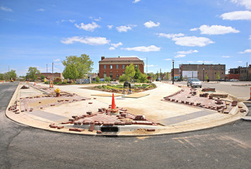 Urban renewal, downtown Benton Harbor, Michigan