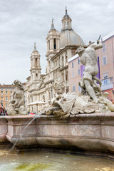 Fototapeta na wymiar Piazza Navona, Rzym, Włochy.