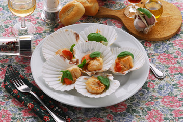 Capesante al forno - Antipasti di pesce