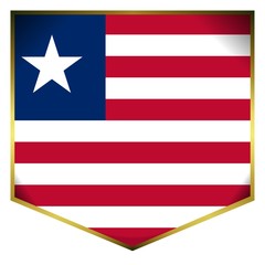drapeau ecusson libéria liberia flag