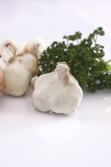 Gousse d'ail et persil