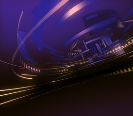 circular shaped abstract background